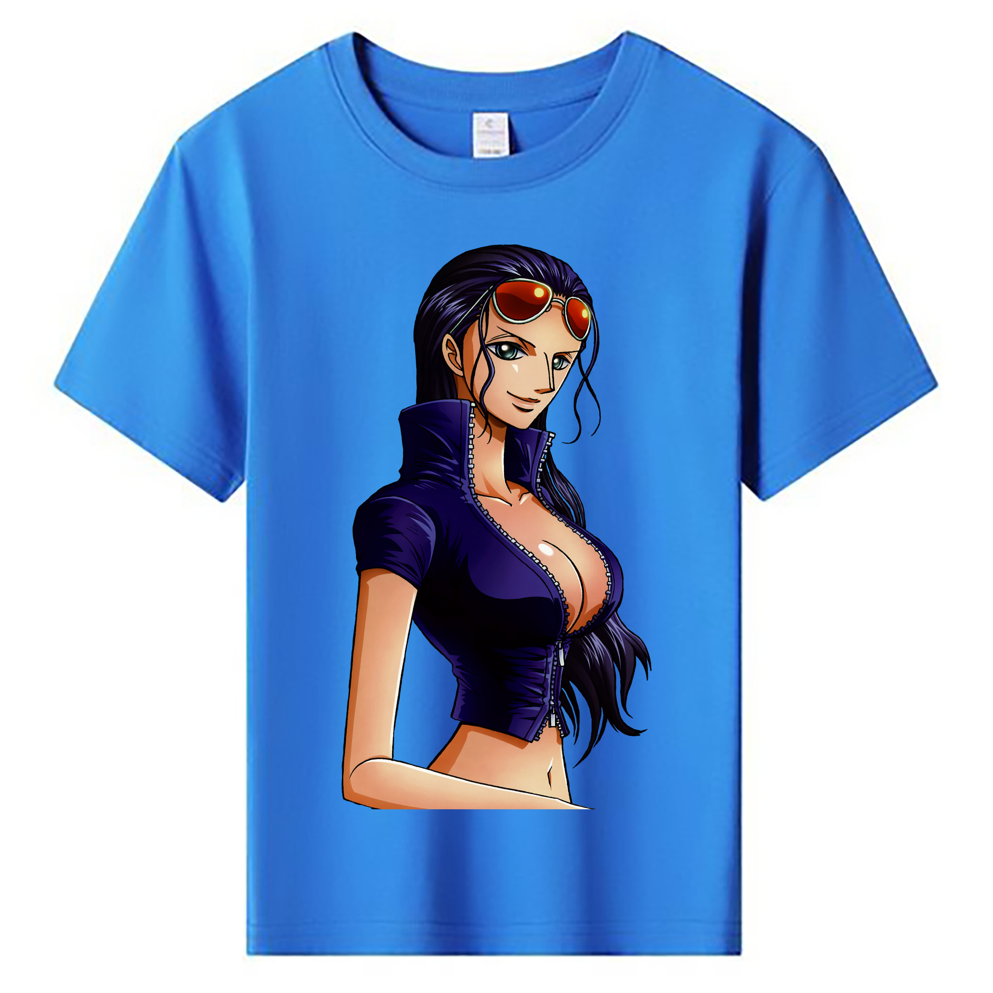 ワンピース ニコ・ロビン ONE PIECE Nico Robin 綿100％キッズTシャツ（フロントプリント）
